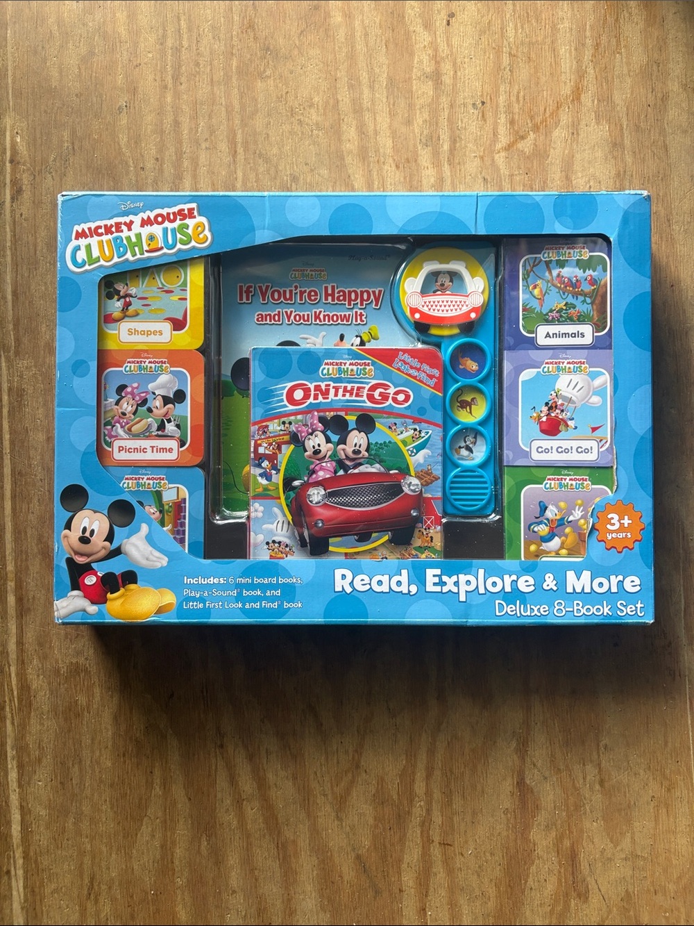 🎉NIB Disney Mickey Mouse Clubhouse Read, Explore & More Deluxe 8-Book Set - Blue